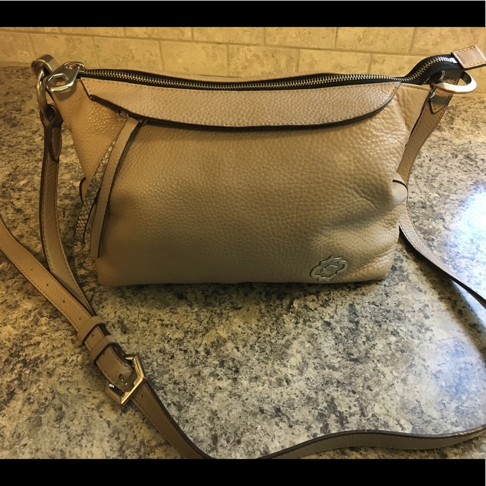 ORYANY tan leather shoulder or crossbody bag